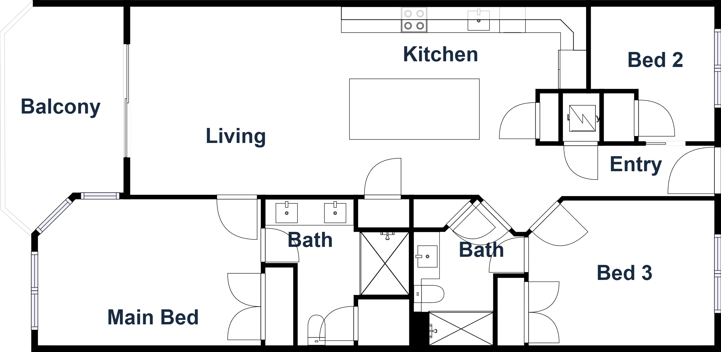 Supplied floor plan